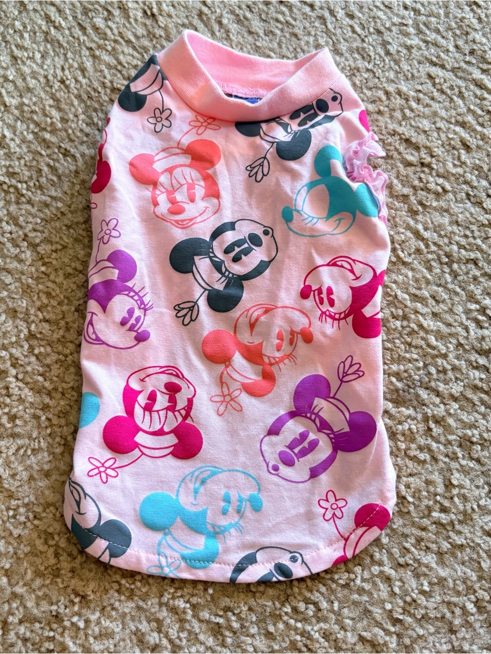 Japan PET PARADISE Minnie Mouse Pink Top for Small Dog